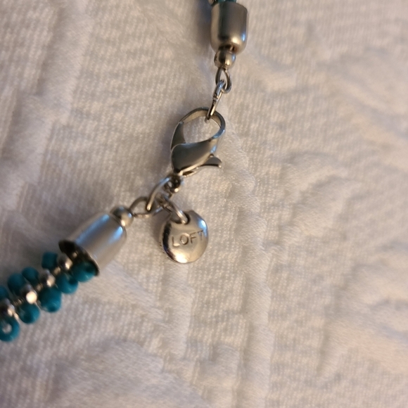 ⭐️40% Off⭐️ Loft Long Blue Beaded Ball Chain Necklace - Picture 7 of 10